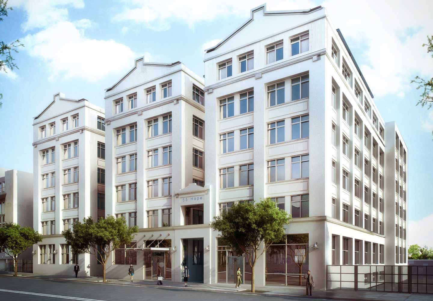 55 Hope Street — architectural rendering